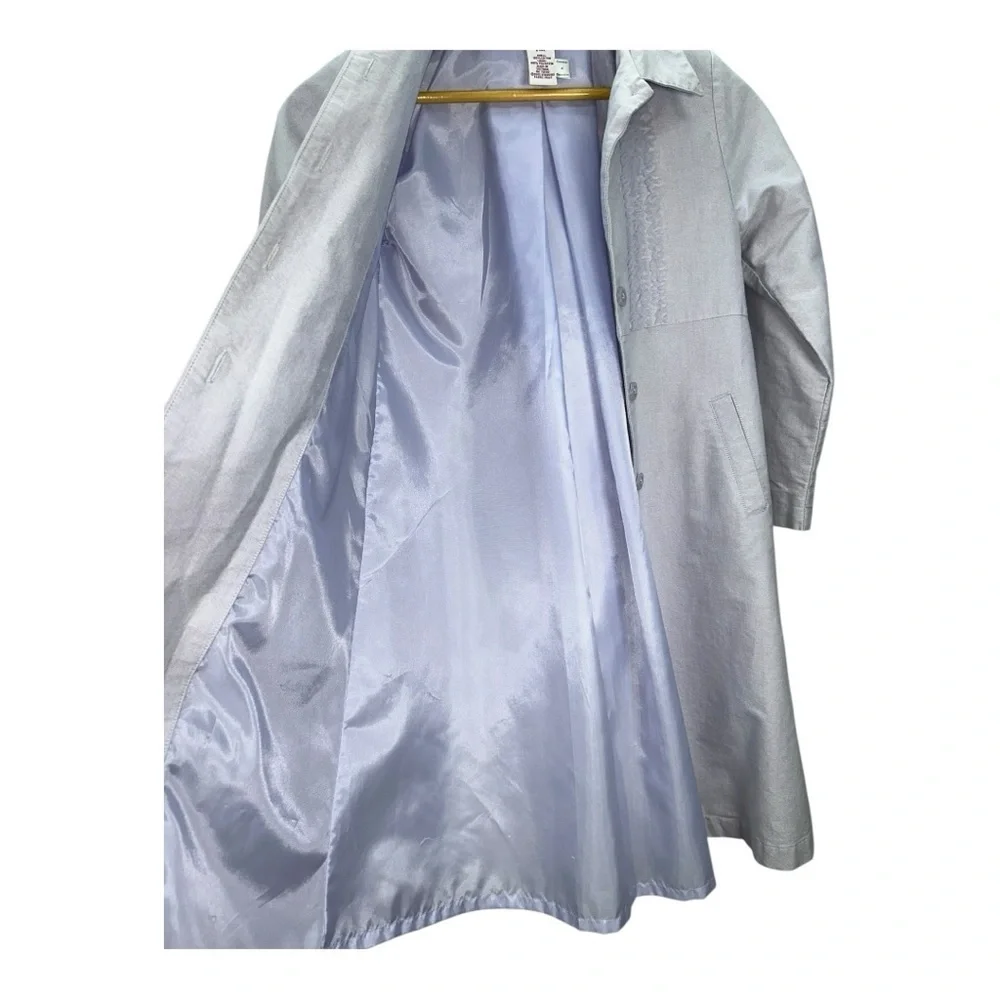 Vintage GYMBOREE Tea Party Girls Spring Coat Size 3XL (8 yrs) Lavender 2002